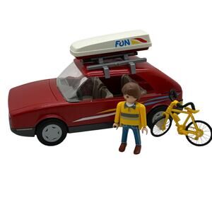Playmobil Camping Fun 3237 Car Red Convertible Bike